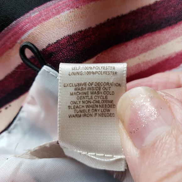 LOFT Striped Boat Neck Sleeveless Cinched Dress Small - Picture 11 of 11